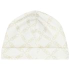 طقم هدايا ملابس أطفال بناتي باللون العاجي والذهبي, 1, hi-res