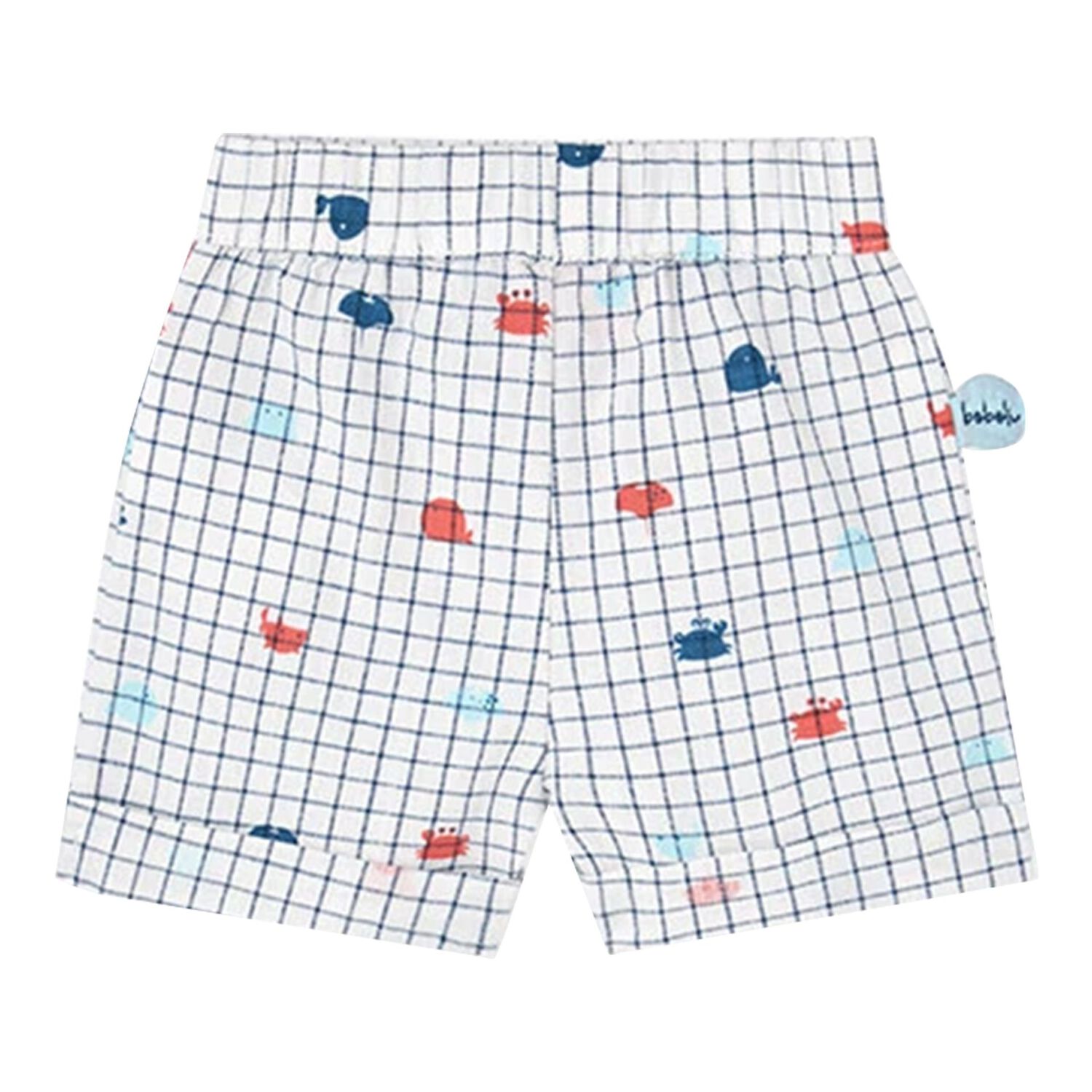 Younger Boys Blue & Ivory Shorts Set, 1, hi-res
