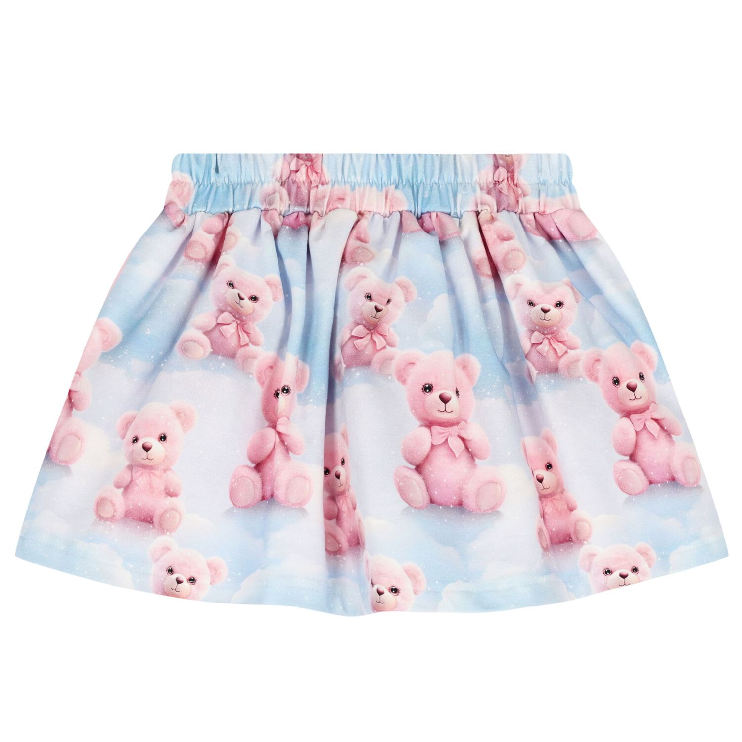 Girls Blue & Pink Teddy Bear Skirt, 1, hi-res image number null