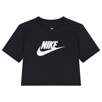 تيشيرت بنات بالشعار باللون الاسود 