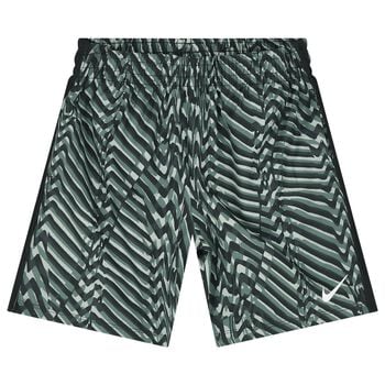 Boys Green & Black Logo Shorts