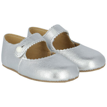 Baby Girls Silver Pre Walker Shoes