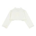 Baby Girls Ivory Knitted Cardigan, 1, hi-res