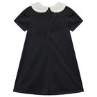 فستان زهري للبنات باللونين الأسود والعاجي, 1, hi-res