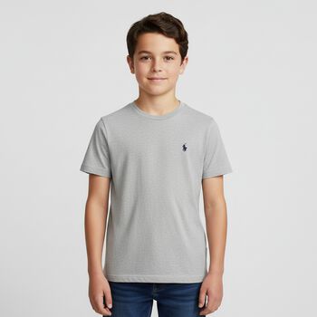 Boys Grey Logo T-Shirt