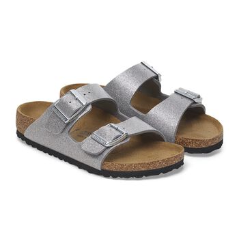 Girls Sparkling Silver Arizona Sandals