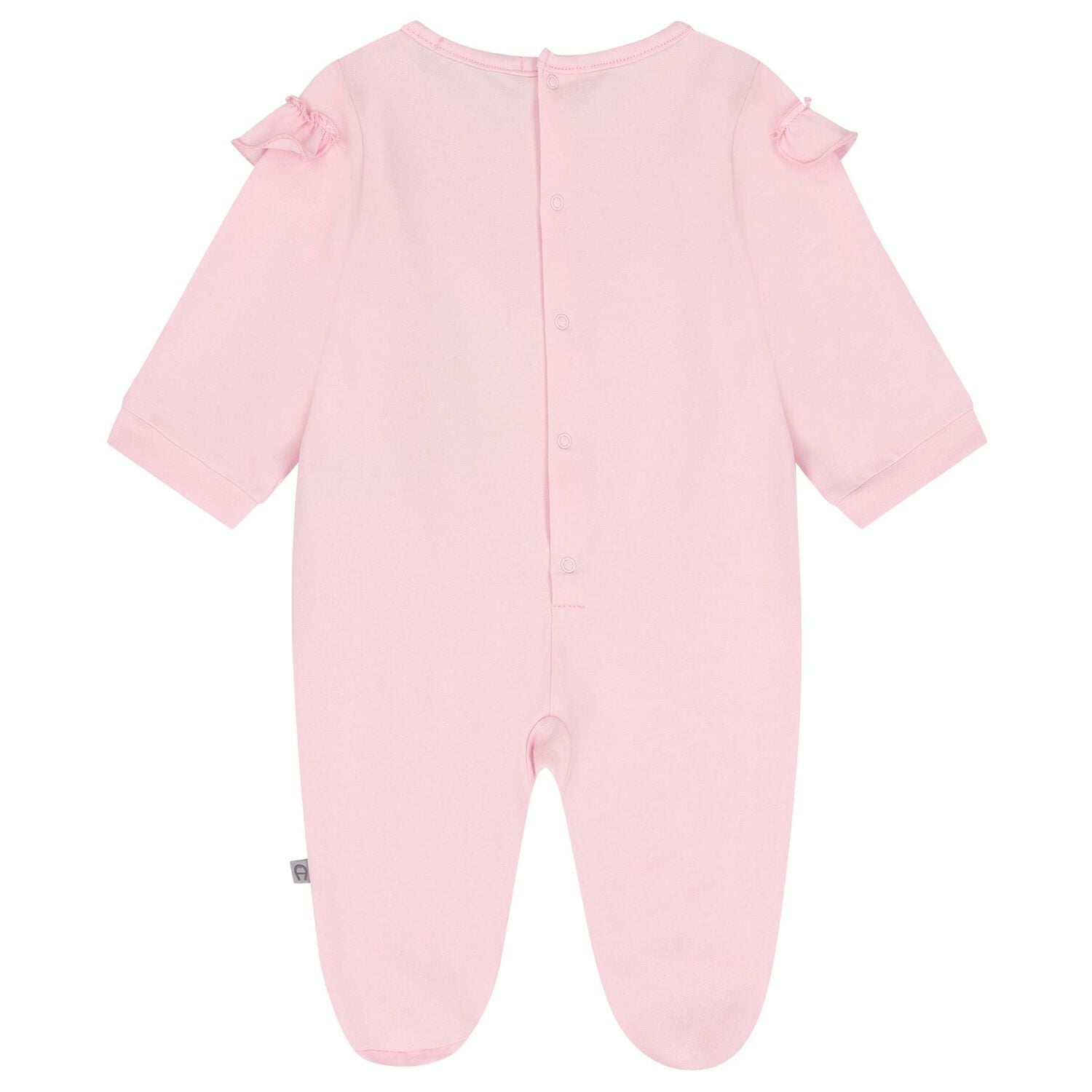 Baby Girls Pink & Gold Logo Babygrow Gift Set, 2, hi-res