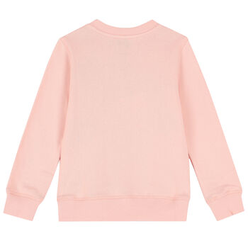 Girls Pink Elephant Logo Sweatshirt