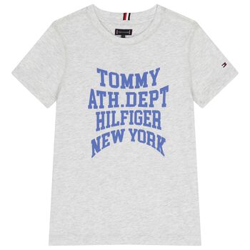 Boys Grey Logo T-Shirt
