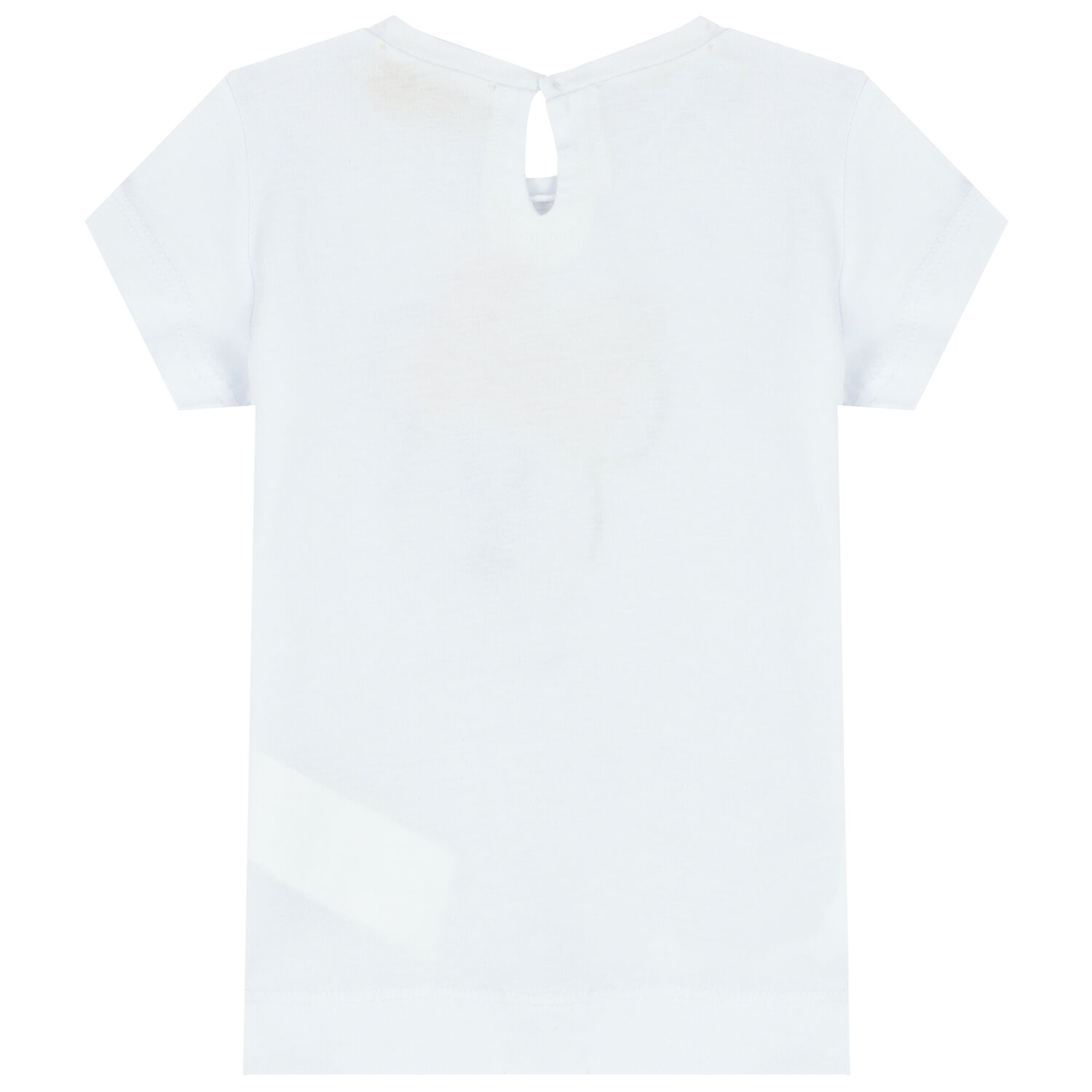 Younger Girls White Minnie Mouse T-Shirt, 1, hi-res