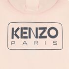 توب بنات هودى بسحاب بالشعار باللون الوردى , 1, hi-res