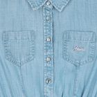 Girls Denim Blue Logo Dress, 1, hi-res
