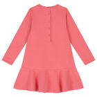 فستان بنات بطبعة تيدي باللون الوردي , 1, hi-res