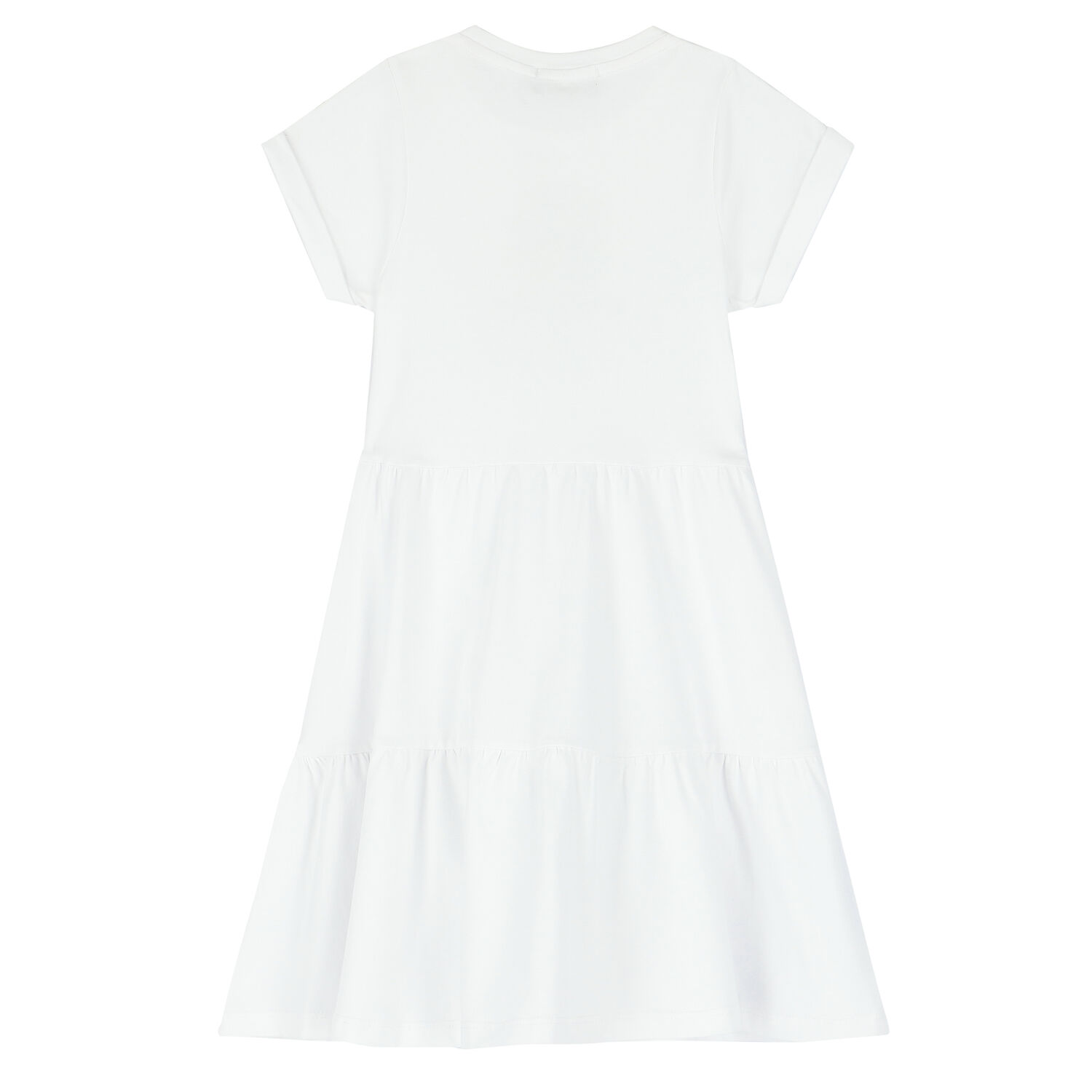 Girls White Logo Dress, 1, hi-res image number null