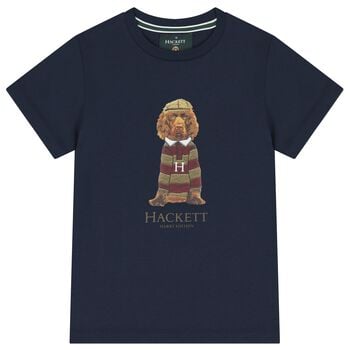 Boys Navy Blue Harry Logo T-Shirt 