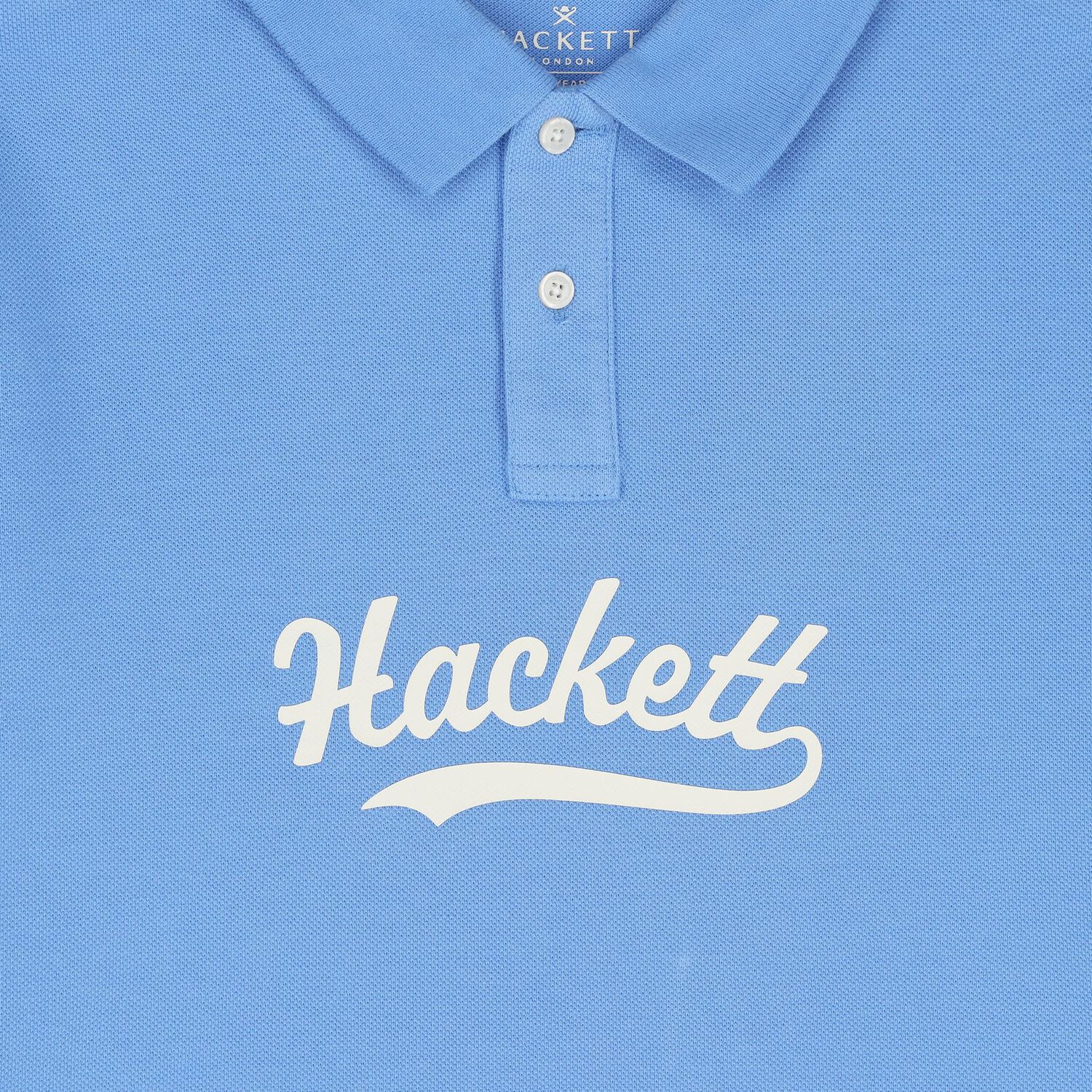 Boys Blue Logo Polo Shirt , 1, hi-res