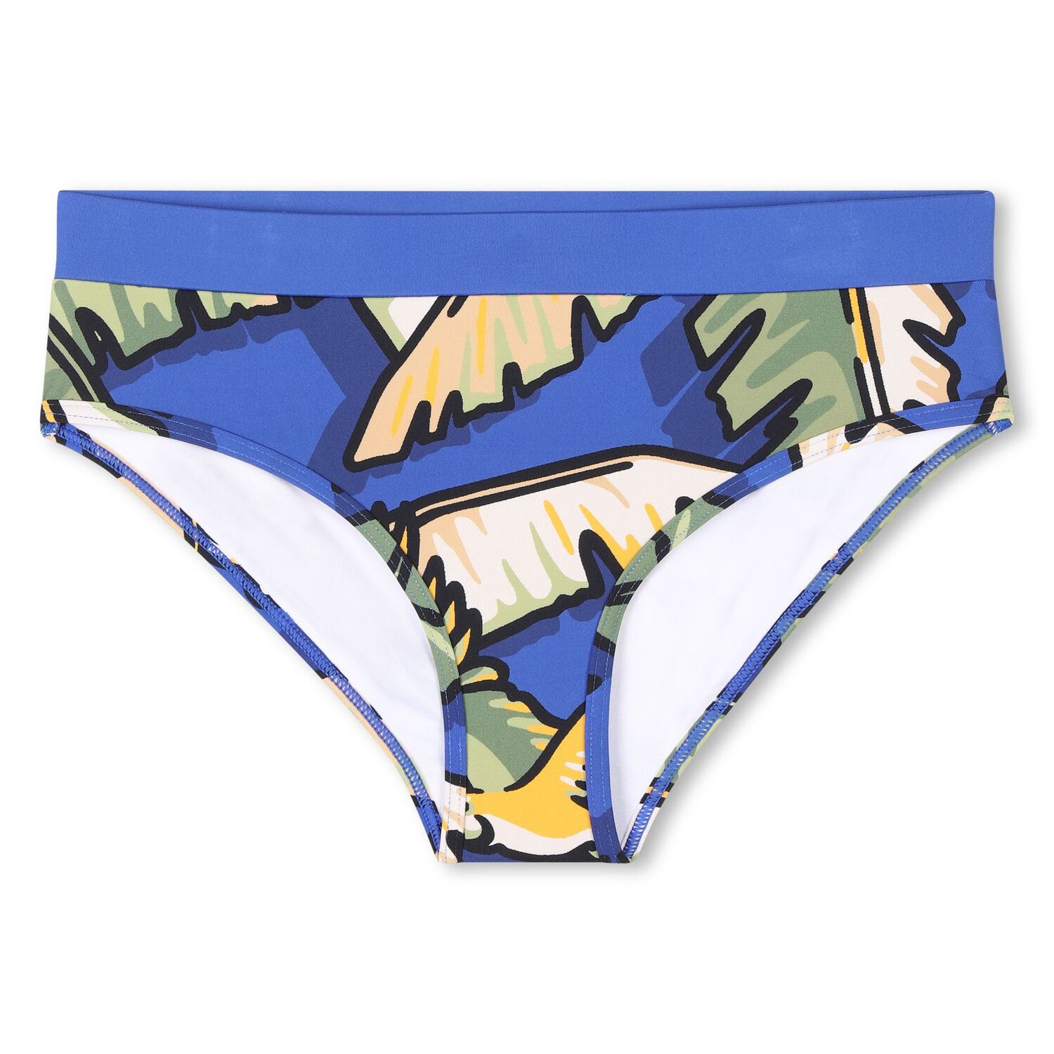 Girls Blue & Green Jungle Bikini, 1, hi-res