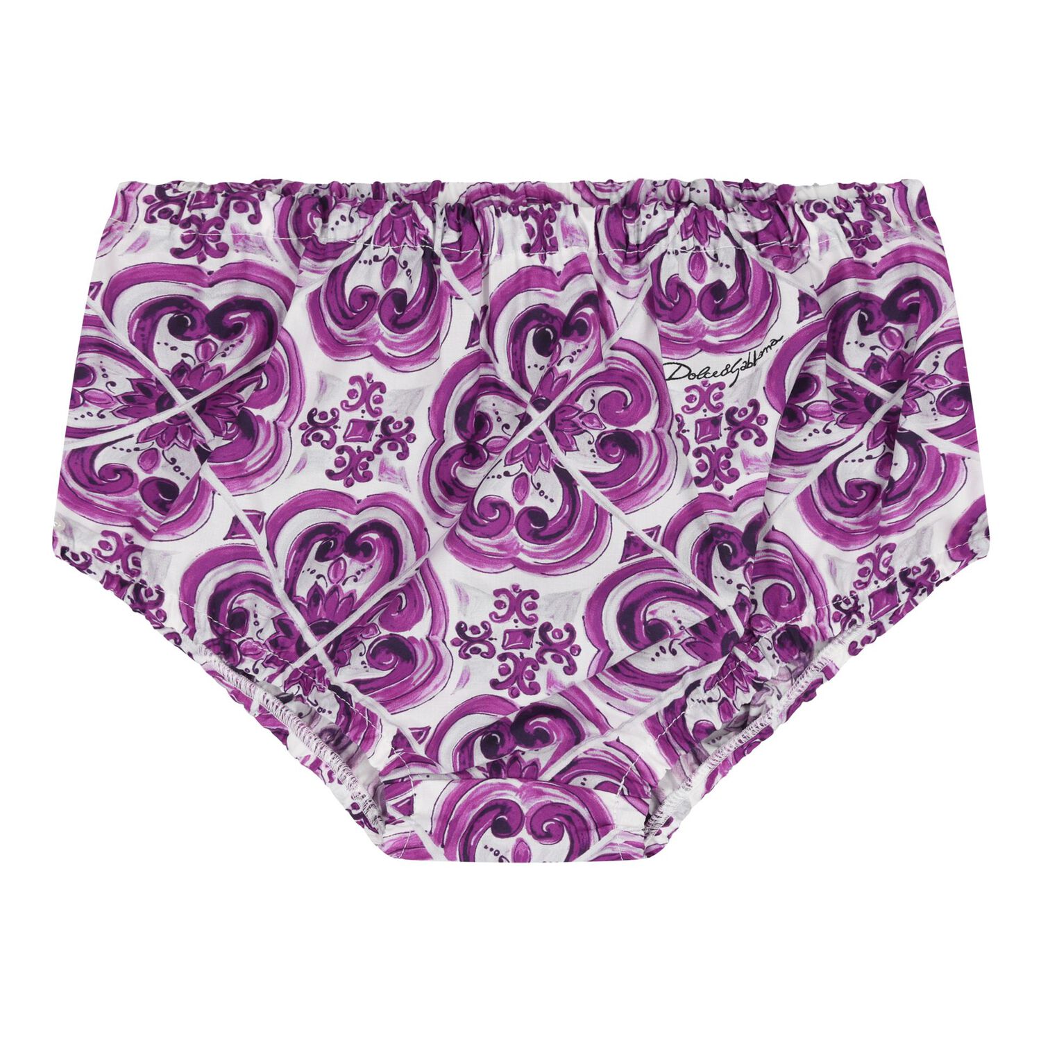 طقم فستان ماجوليكا للأطفال باللون الأبيض والبنفسجي للبنات , 1, hi-res image number null