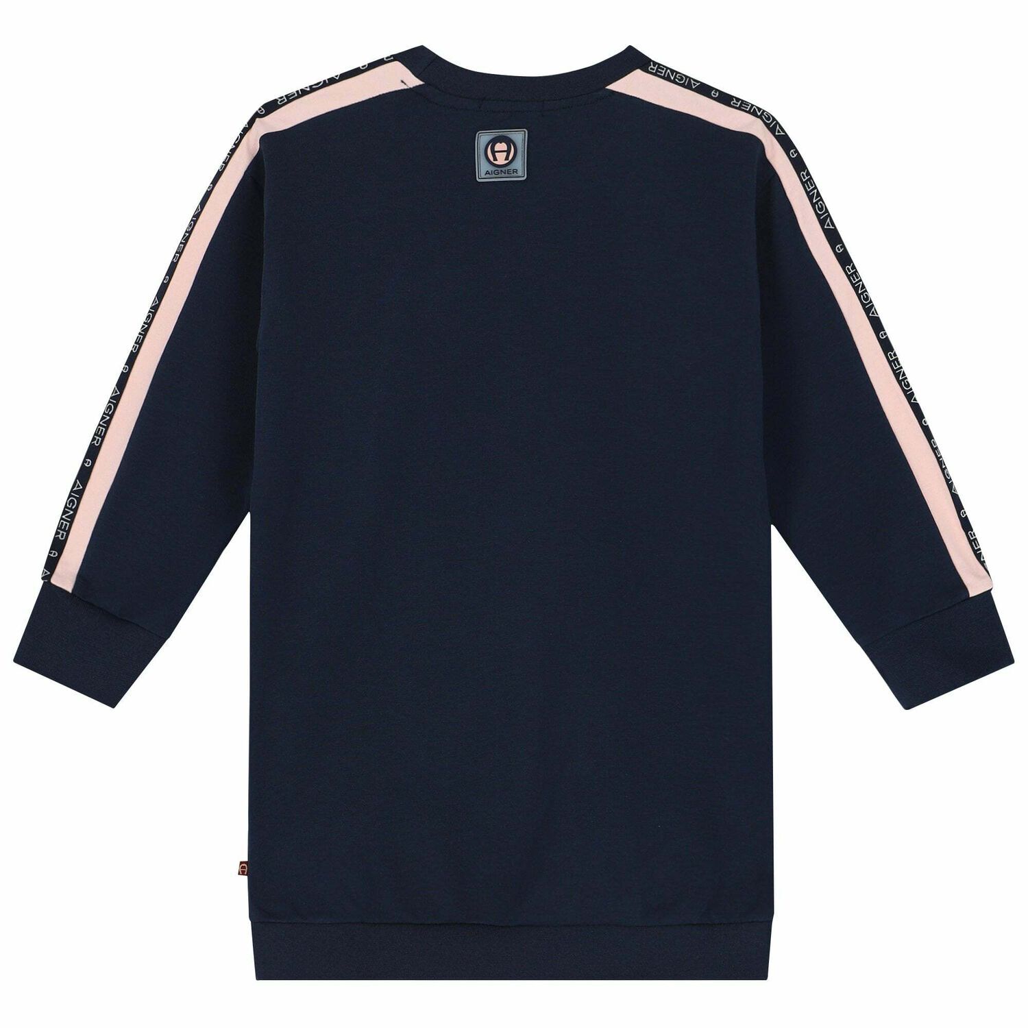 Girls Navy Logo Dress, 1, hi-res image number null