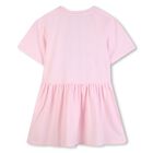 Girls Pink Boke Flower Dress, 1, hi-res