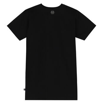 Girls Black Diamond Logo Dress