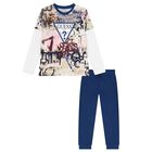 Boys Multi-Coloured Logo Tracksuit, 1, hi-res