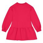 Girls Pink Flower Dress, 1, hi-res