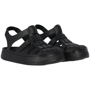 Black Logo Superstar Sandals