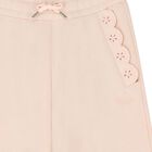 Girls Pink Logo Flower Joggers, 1, hi-res