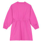 Girls Pink Logo Dress, 2, hi-res