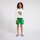 Boys Green Logo Swim Shorts, 1, hi-res