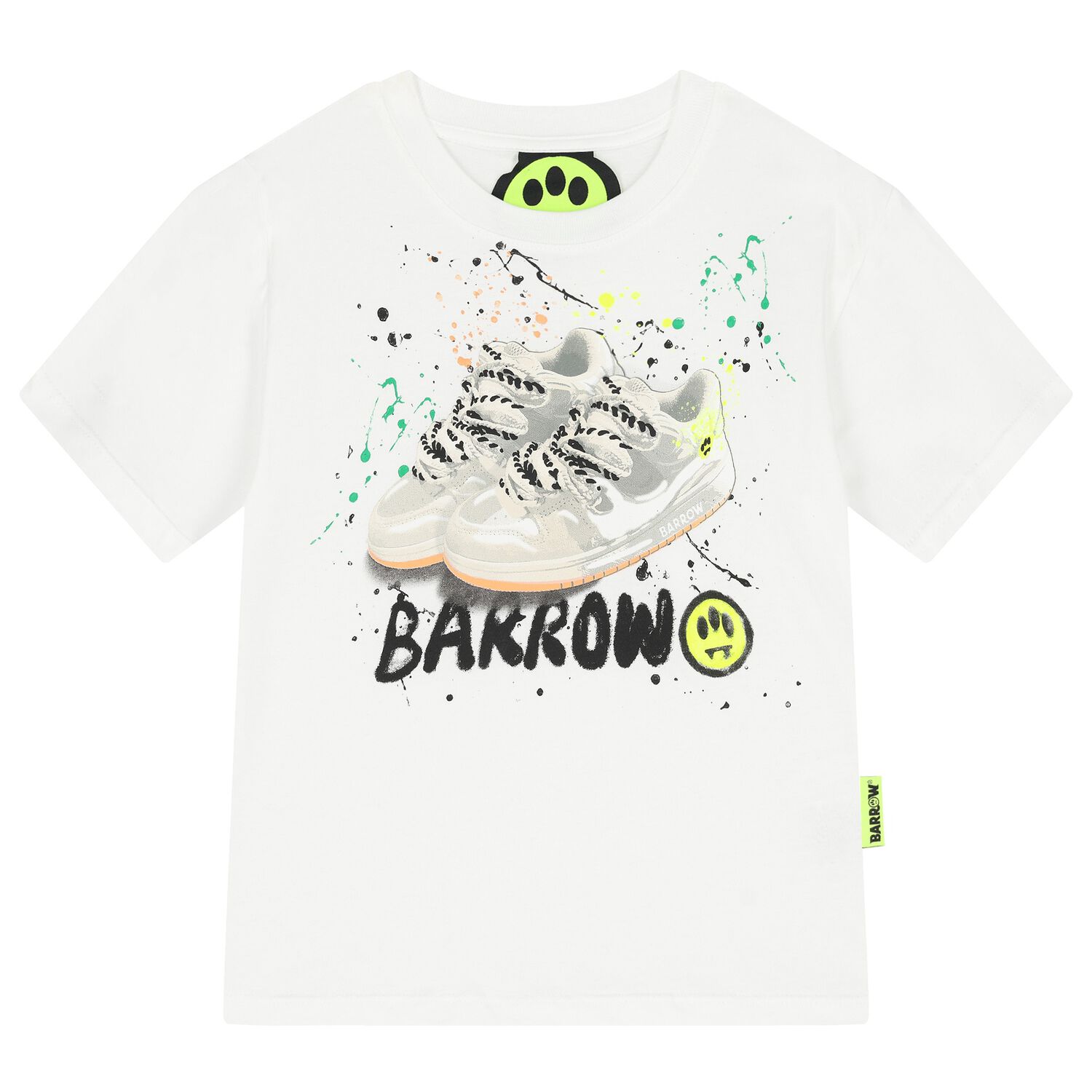 قميص أبيض بشعار للأولاد, 1, hi-res image number null