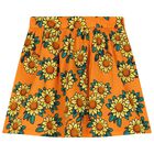Girls Orange Sunflower Skirt, 1, hi-res