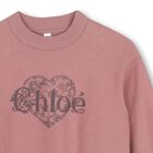 Girls Mini Me Pink Heart Logo Sweatshirt, 2, hi-res