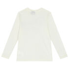 Ivory Disney Logo Long Sleeve Top, 1, hi-res