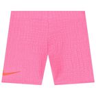 Girls Pink Logo Bike Shorts Set, 1, hi-res