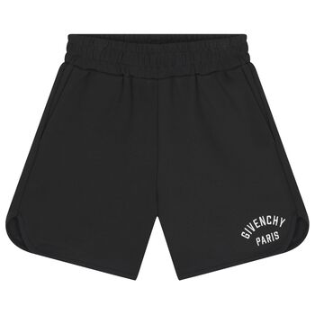 Boys Black Logo Shorts
