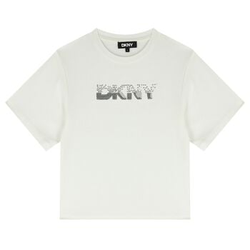 Girls White Logo T-Shirt