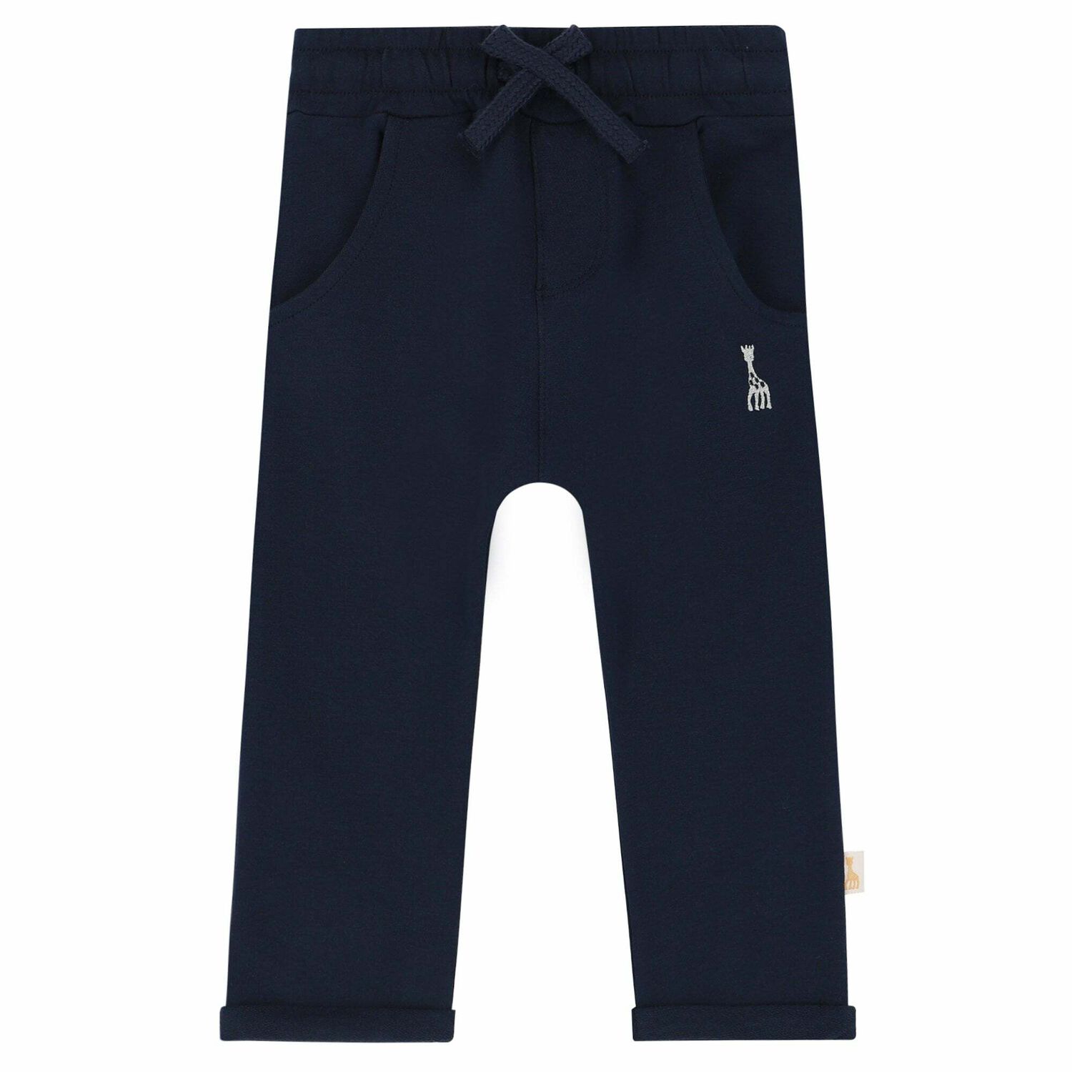 Baby Boys Navy Joggers, 1, hi-res image number null