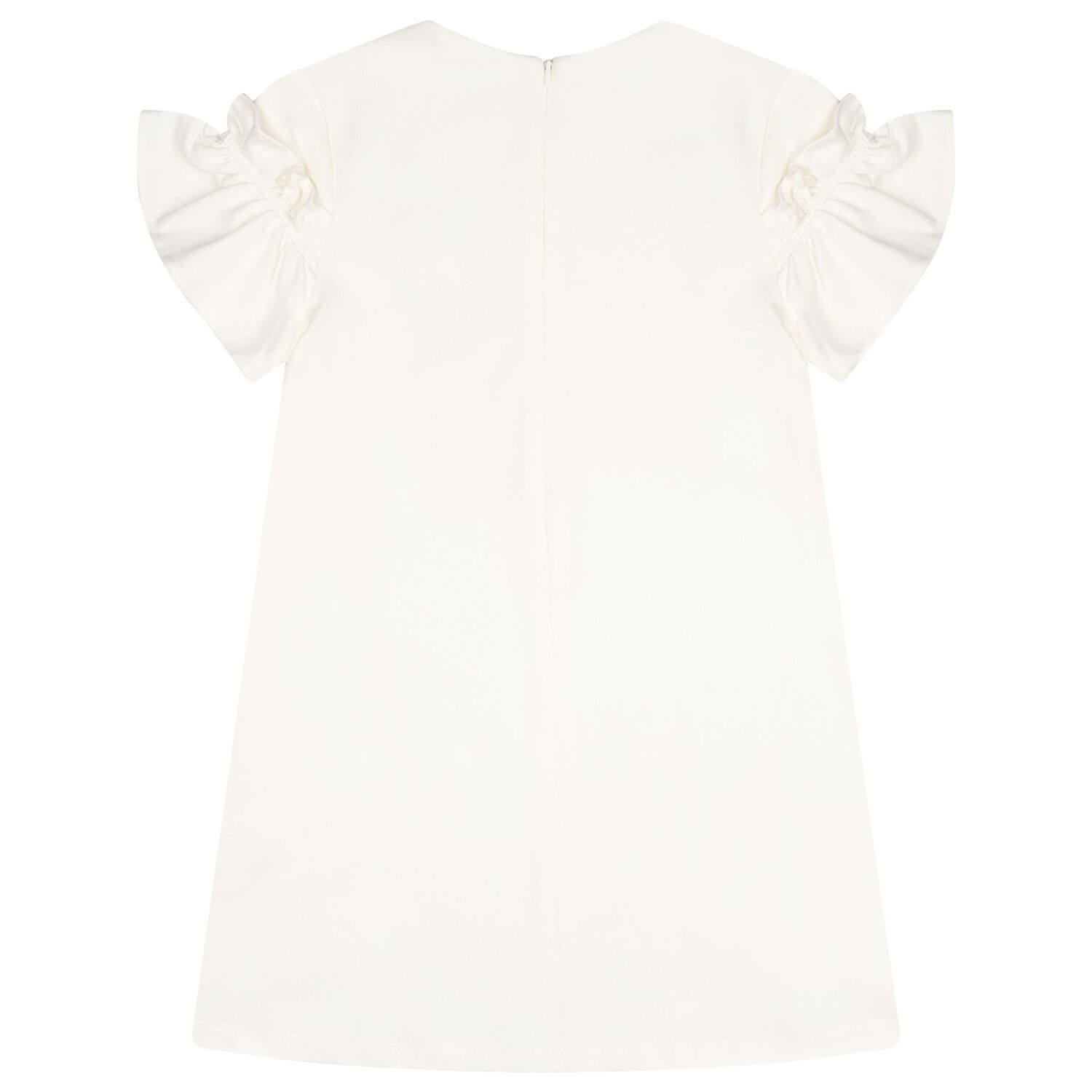 Girls Ivory Bag Logo Dress, 1, hi-res