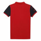 Boys Red Cotton Polo Shirt, 1, hi-res