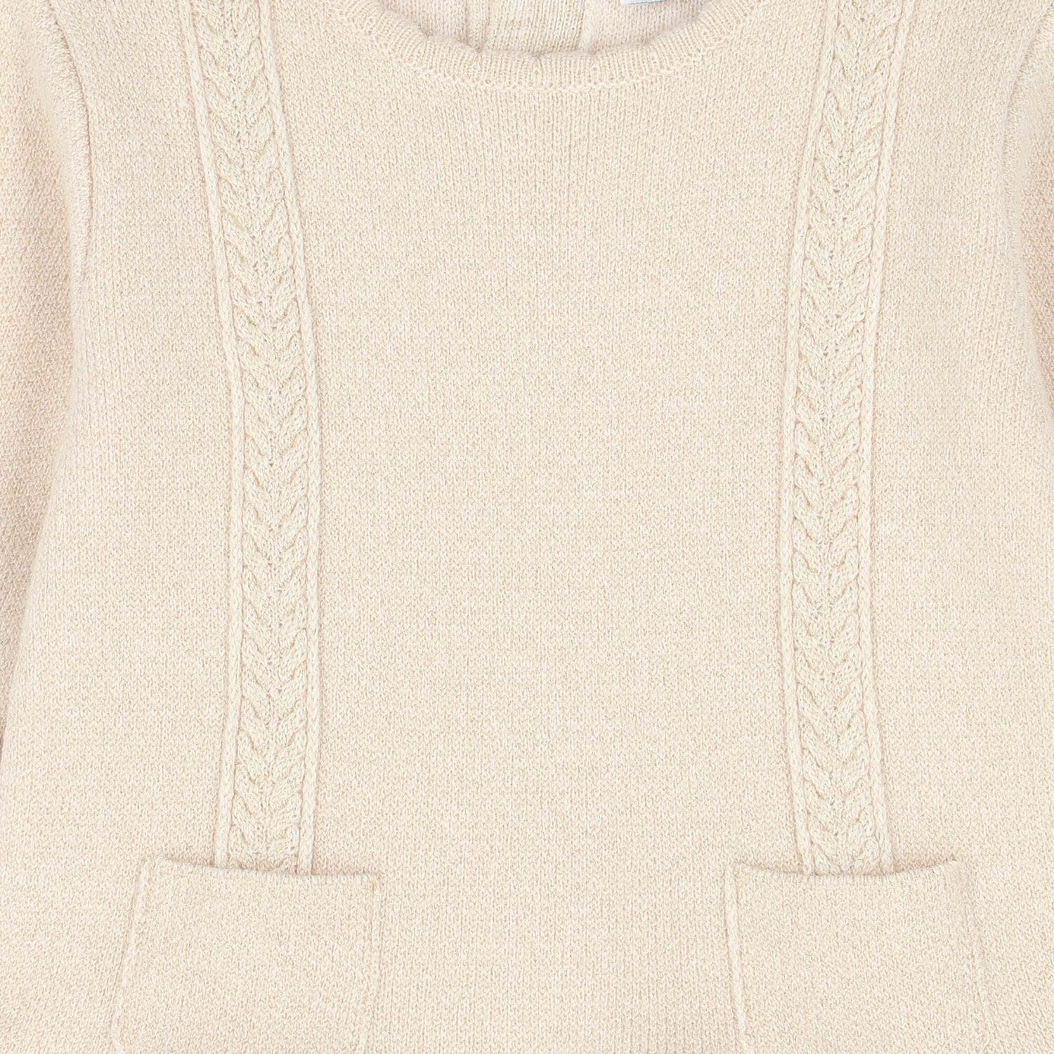 فستان باللون العاجى للبنات, 1, hi-res