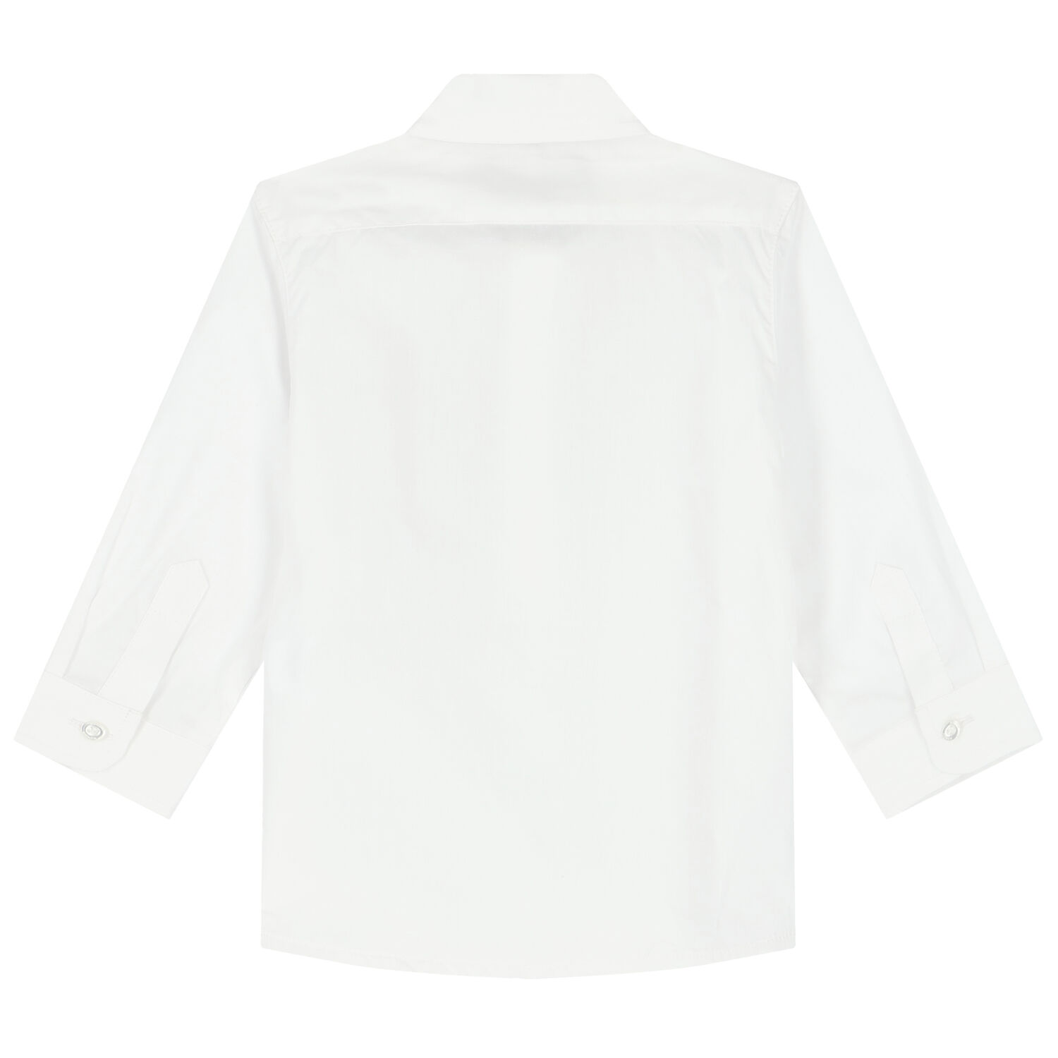 Younger Boys White Logo Shirt, 1, hi-res
