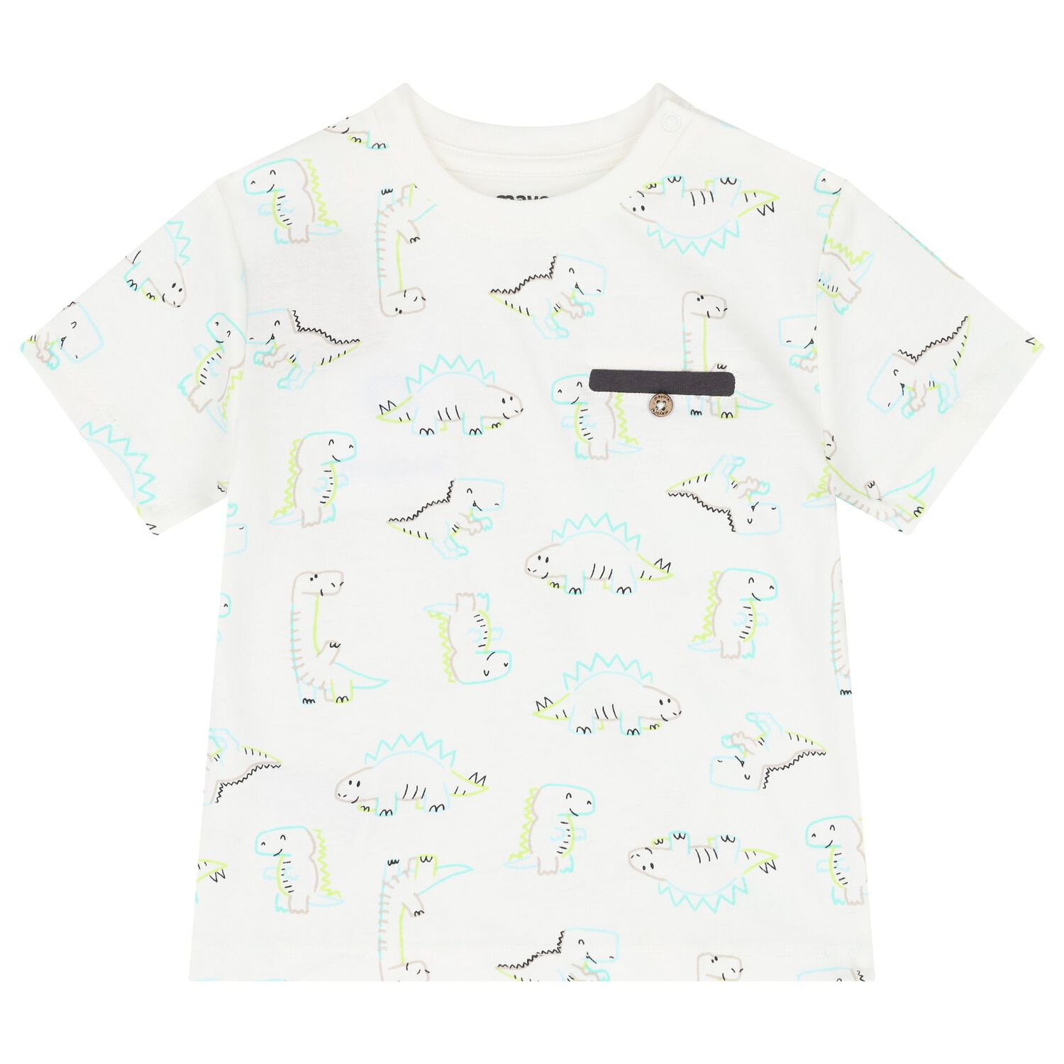 طقم شورت اولاد باللون الرمادى والازرق و العاجى, 4, hi-res