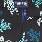 Boys Navy Blue Turtle Swim Shorts, 1, hi-res