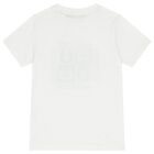 Boys White Logo T-Shirt, 1, hi-res