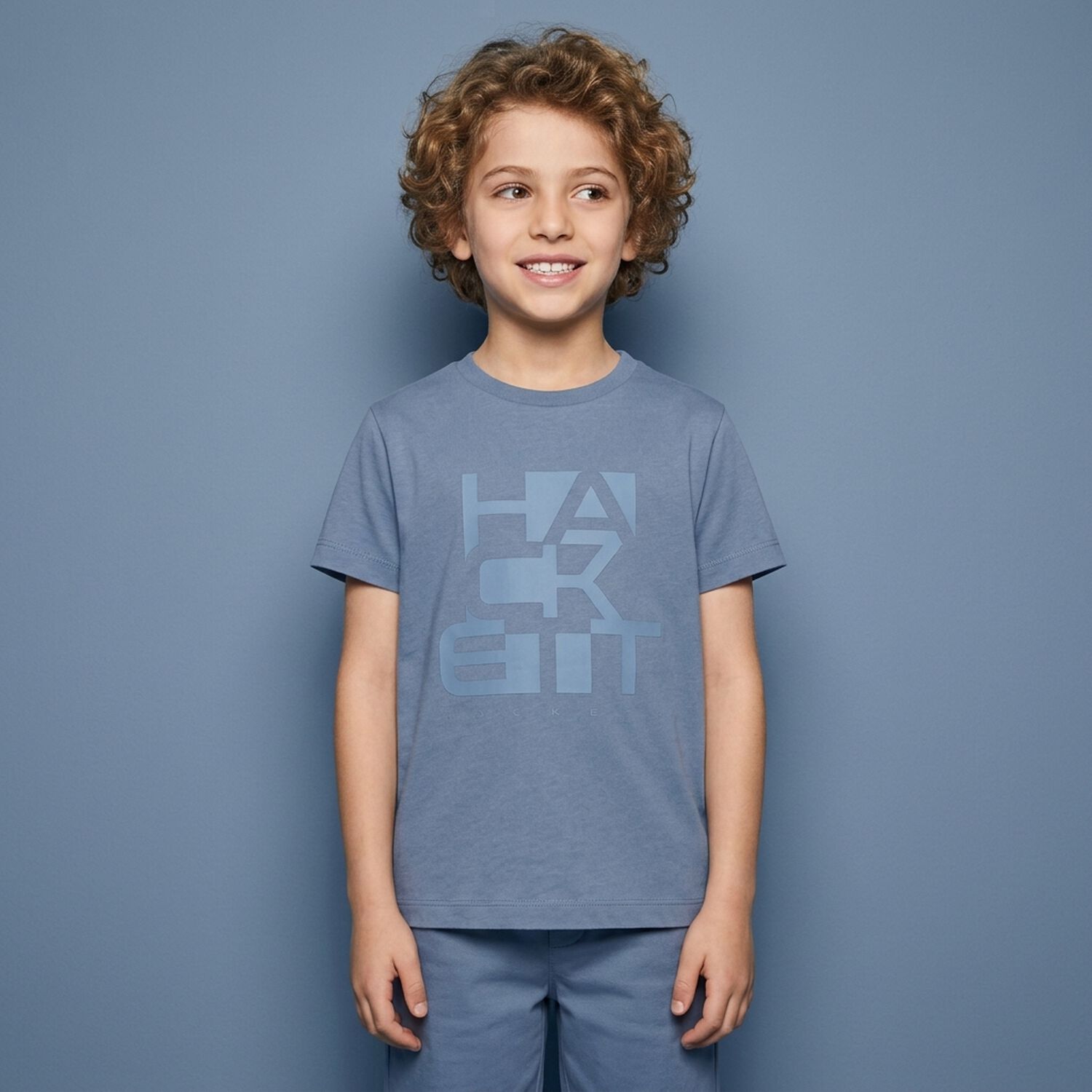 Boys Blue Logo T-Shirt, 1, hi-res