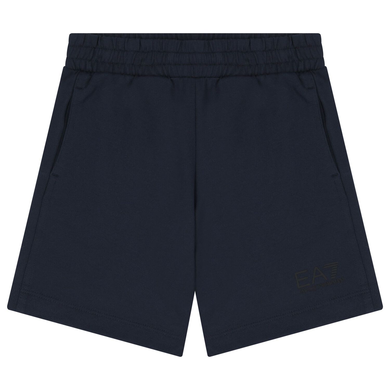 Boys Navy Blue Logo Shorts Set, 5, hi-res