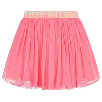 Girls Pink Seashells Tulle Skirt