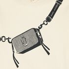 توب بنات هودي بطبعة حقيبة باللون العاجي, 1, hi-res